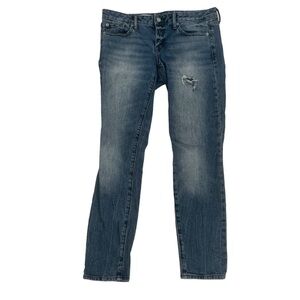 GAP 1969 Always Skinny Distressed Denim Jeans Size 27 Women’s